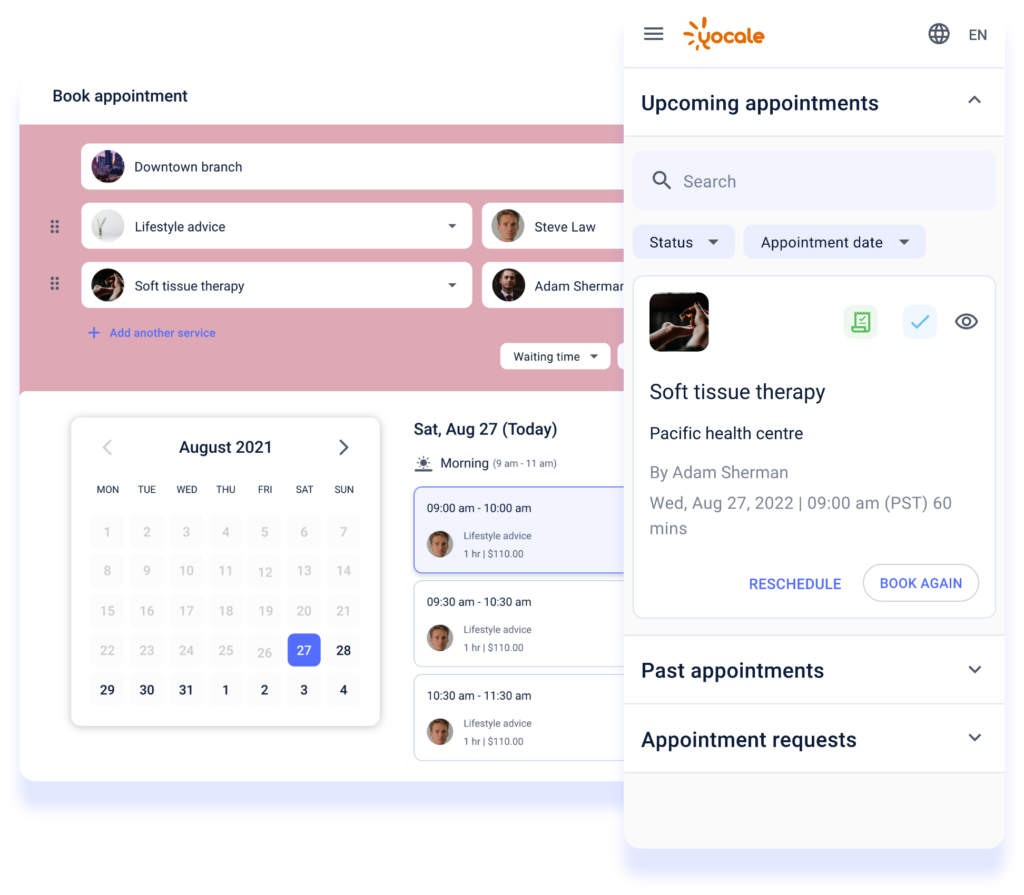 Online bookings OR requests