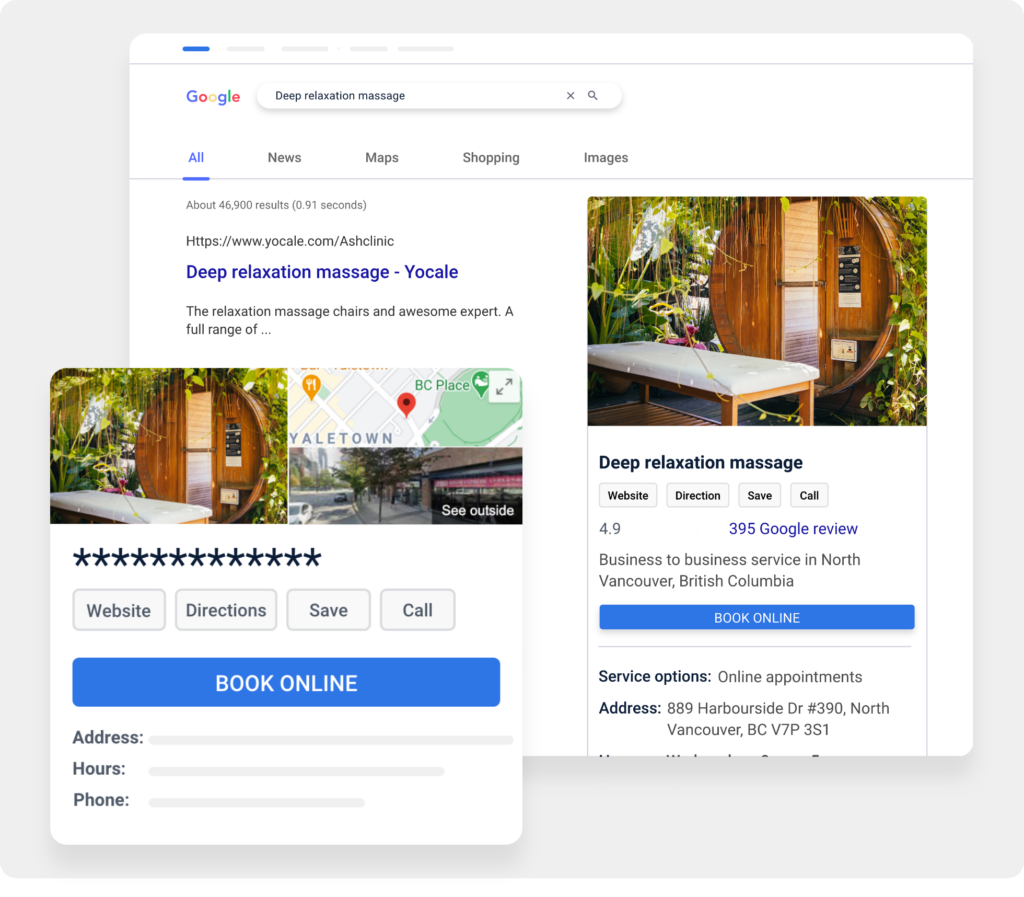 Google bookings (RwG)
