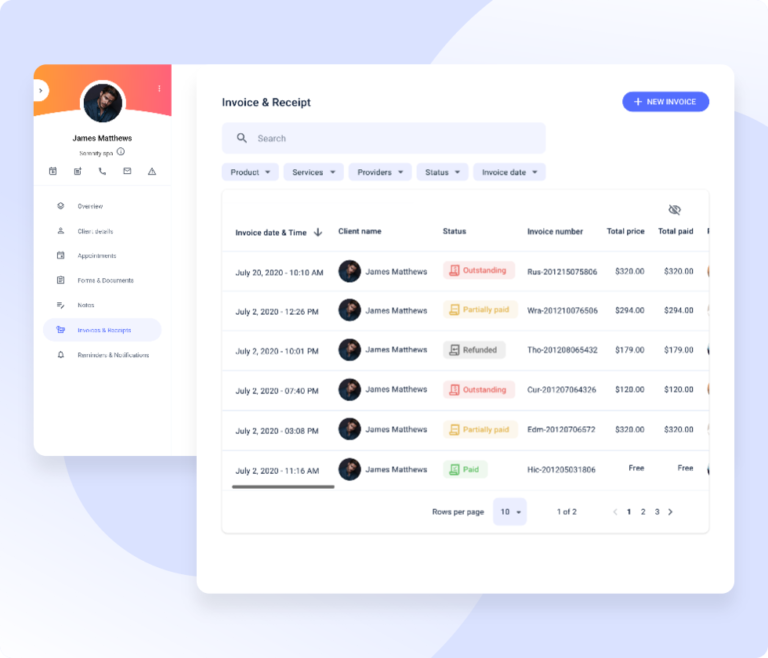 Client Payment History