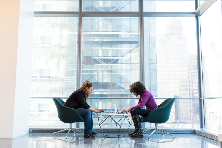 Psychologist working in their business management software