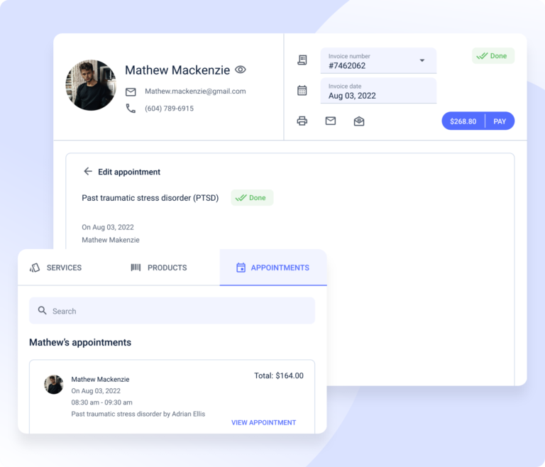 Automatic invoices, 1-click payments