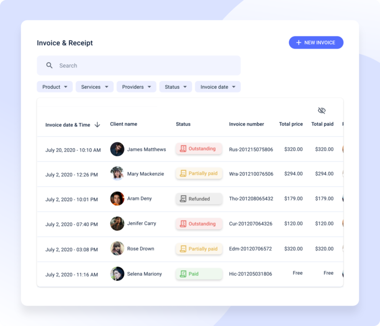 Keep track of payments